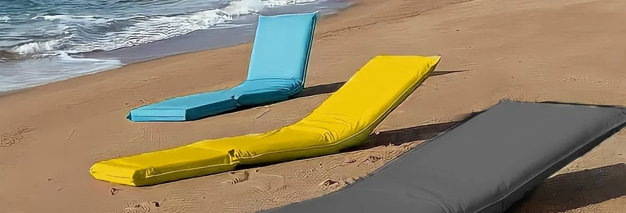 matelas de plage pliables pour